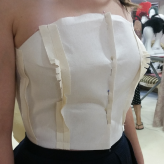 First bodice toile fitting